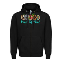 Black rodeo kind of girl Zipper Hoodie - Artiststas