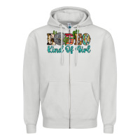 Dove Grey rodeo kind of girl Zipper Hoodie - Artiststas