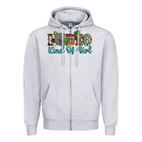 Heather Grey rodeo kind of girl Zipper Hoodie - Artiststas