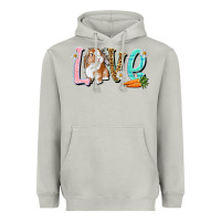Moon Dust Love Easter Rabbit Heavyweight Hoodie - NancyCooperArtShop