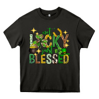 Asphalt Not lucky just blessed st. patricks day Heavy Core Tee - Neo Western