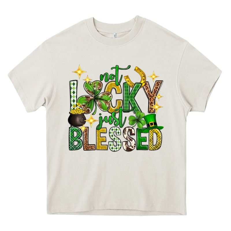 Not Lucky Just Blessed St. Patricks Day Heavy Core Tee by Neo Western | Teevron