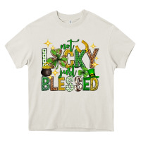 Cream Not lucky just blessed st. patricks day Heavy Core Tee - Neo Western