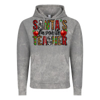 Cloud Rock santa's favorite teacher Vintage Hoodie - Jasminsmagicworld