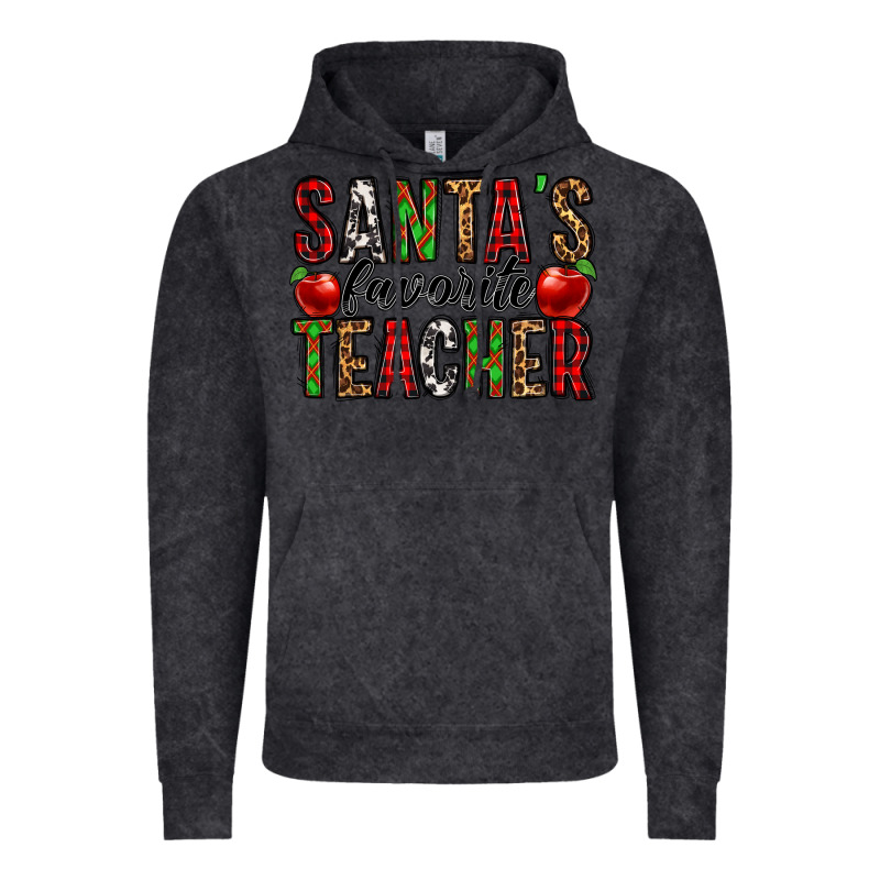 Santa's Favorite Teacher Vintage Hoodie by Jasminsmagicworld | Teevron