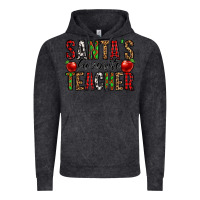 Vintage Black santa's favorite teacher Vintage Hoodie - Jasminsmagicworld