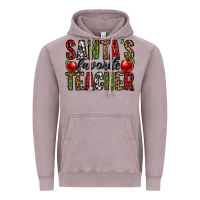 Vintage Zinc santa's favorite teacher Vintage Hoodie - Jasminsmagicworld