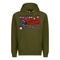 Army Green batter up 3rd grade Premium Hoodie - JahusDesignShop