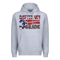 Heather Grey batter up 3rd grade Premium Hoodie - JahusDesignShop