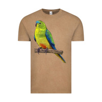 Vintage Coffee Neophema Parrot Vintage Tee - LillyAllenDesigns