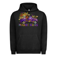 Pigment Black mardi gras skull truck Urban Hoodie - FaDigitalArtStudio