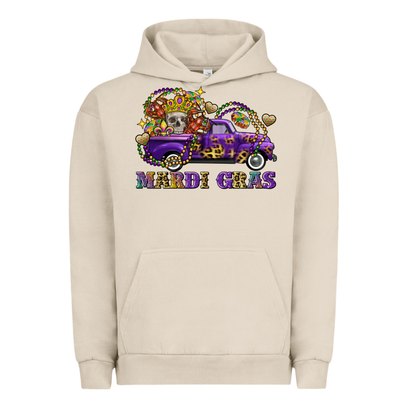 Mardi Gras Skull Truck Urban Hoodie by FaDigitalArtStudio | Teevron