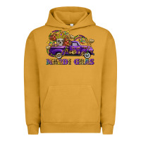 Pigment Peanut Butter mardi gras skull truck Urban Hoodie - FaDigitalArtStudio