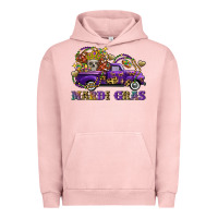 Pigment Salmon mardi gras skull truck Urban Hoodie - FaDigitalArtStudio