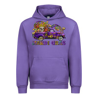 Tulip mardi gras skull truck Urban Hoodie - FaDigitalArtStudio