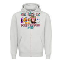 Dove Grey 100 days of doing teacher stuff Zipper Hoodie - Artiststas