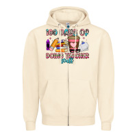 Sandshell 100 days of doing teacher stuff Zipper Hoodie - Artiststas