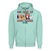 Seafoam 100 days of doing teacher stuff Zipper Hoodie - Artiststas