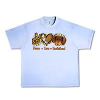 Grape Ice Peace Love Dachshund Urban Heavy Tee - Jasminsmagicworld
