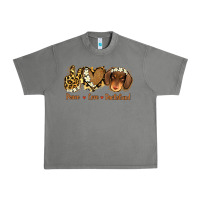Tornado Peace Love Dachshund Urban Heavy Tee - Jasminsmagicworld