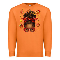 Carrot christmas afro messy bun Premium Sweatshirt - texasbilliewilder