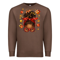 Chestnut christmas afro messy bun Premium Sweatshirt - texasbilliewilder