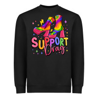 Black support drag pride Heavyweight Sweatshirt - MaliasSmallBusiness