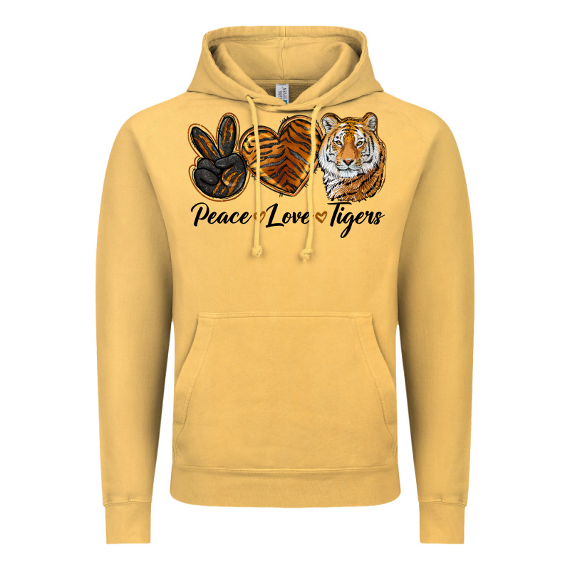 Peace Love Tigers Vintage Hoodie by LillyAllenDesigns | Teevron