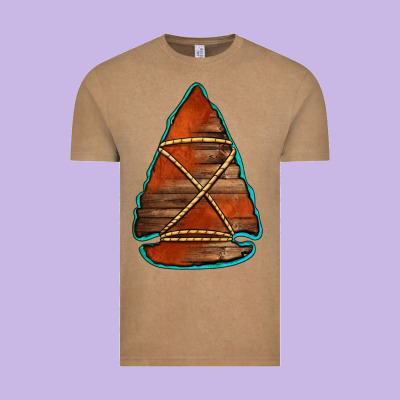 Wooden Arrowhead Vintage Tee Designed By Jasminsmagicworld