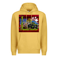 Antique Gold hunting fishing & farming everyday Premium Hoodie - TumblerDesignByShophia