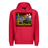 Cardinal hunting fishing & farming everyday Premium Hoodie - TumblerDesignByShophia