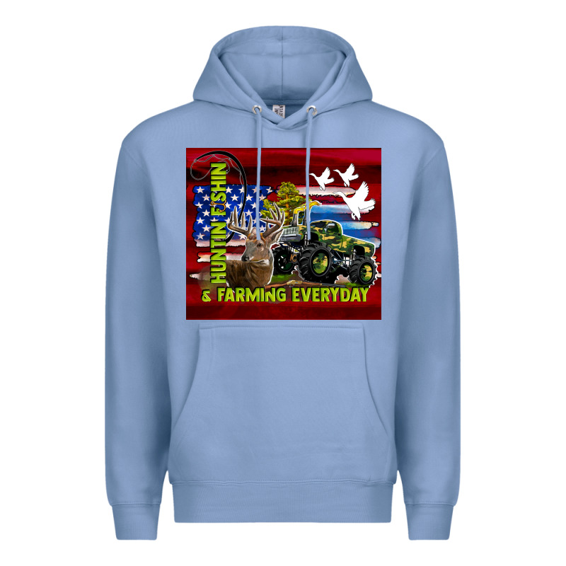 Hunting Fishing & Farming Everyday Premium Hoodie by TumblerDesignByShophia | Teevron