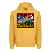 Mustard hunting fishing & farming everyday Premium Hoodie - TumblerDesignByShophia