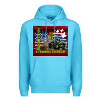 Ocean Blue hunting fishing & farming everyday Premium Hoodie - TumblerDesignByShophia