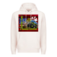 Pale Pink hunting fishing & farming everyday Premium Hoodie - TumblerDesignByShophia