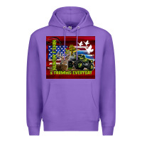 Purple hunting fishing & farming everyday Premium Hoodie - TumblerDesignByShophia