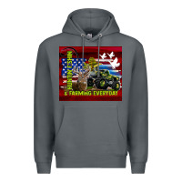 Rock hunting fishing & farming everyday Premium Hoodie - TumblerDesignByShophia