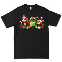 Black coffee cups with santa claus Premium Tee - FaDigitalArtStudio