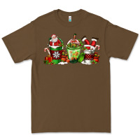 Cacao coffee cups with santa claus Premium Tee - FaDigitalArtStudio