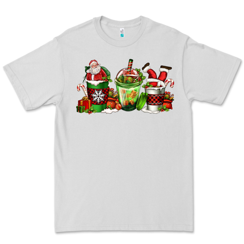 Coffee Cups With Santa Claus Premium Tee by FaDigitalArtStudio | Teevron