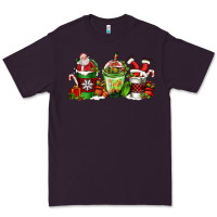 Plum coffee cups with santa claus Premium Tee - FaDigitalArtStudio
