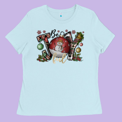 Be Joy Ful Ladies Tee Designed By Cowhidedigitalart