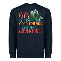 Navy life is meant for good friends and great adventure Heavyweight Sweatshirt - MaliasSmallBusiness