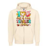 Sandshell 100 days of doing teacher stuff Zipper Hoodie - Artiststas