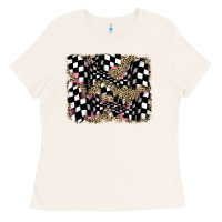Bone racing leopard backgraund Ladies Tee - JahusDesignShop