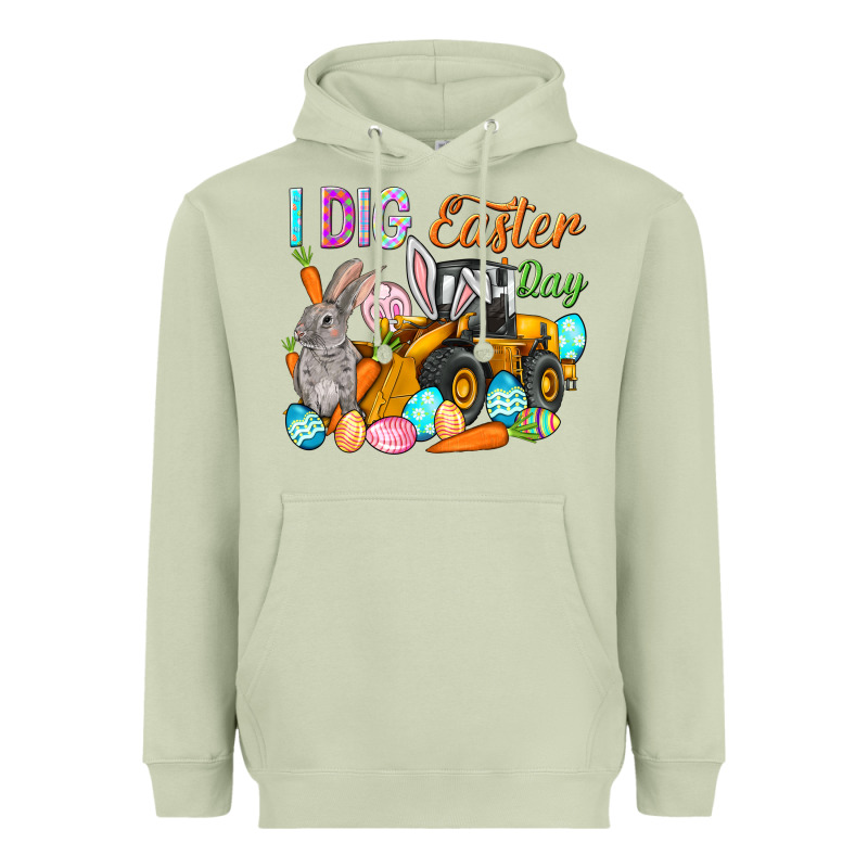 I Dig Easter Day Heavyweight Hoodie by NancyCooperArtShop | Teevron
