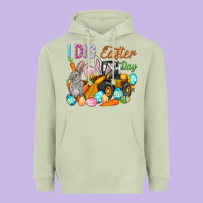 I Dig Easter Day Heavyweight Hoodie Designed By Nancycooperartshop