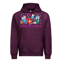 Mauve Wine Coffee Nurse Repeat Nurse Coffee Cups Urban Hoodie - FaDigitalArtStudio