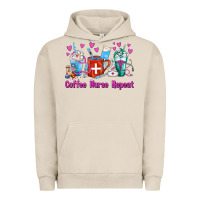 Pigment French Oak Coffee Nurse Repeat Nurse Coffee Cups Urban Hoodie - FaDigitalArtStudio