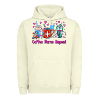 Pigment Pistachio Coffee Nurse Repeat Nurse Coffee Cups Urban Hoodie - FaDigitalArtStudio